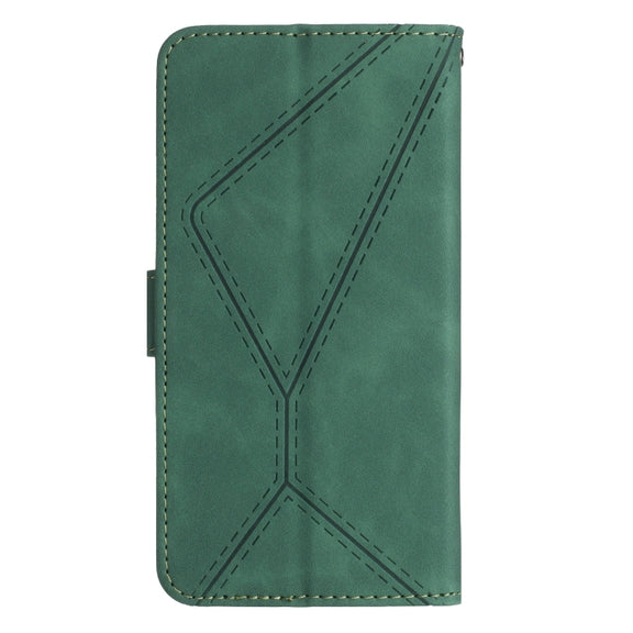 For Motorola Moto G54 Stitching Embossed Leather Phone Case(Green)