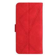 For Motorola Edge 40 Neo Stitching Embossed Leather Phone Case(Red)