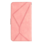 For Motorola Edge 40 Neo Stitching Embossed Leather Phone Case(Pink)