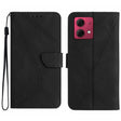 For Motorola Edge 40 Neo Stitching Embossed Leather Phone Case(Black) - free shipping - PMC TechLife - Order now!