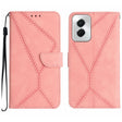 For Motorola Moto G Power 5G 2024 Stitching Embossed Leather Phone Case(Pink) - Motorola Cases by PMC TechLife | Online Shopping South Africa | PMC TechLife | Buy Now Pay Later Mobicred