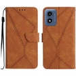 For Motorola Moto E14 Stitching Embossed Leather Phone Case(Brown) - free shipping - PMC TechLife - Order now!