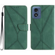 For Motorola Moto E14 Stitching Embossed Leather Phone Case(Green) - free shipping - PMC TechLife - Order now!
