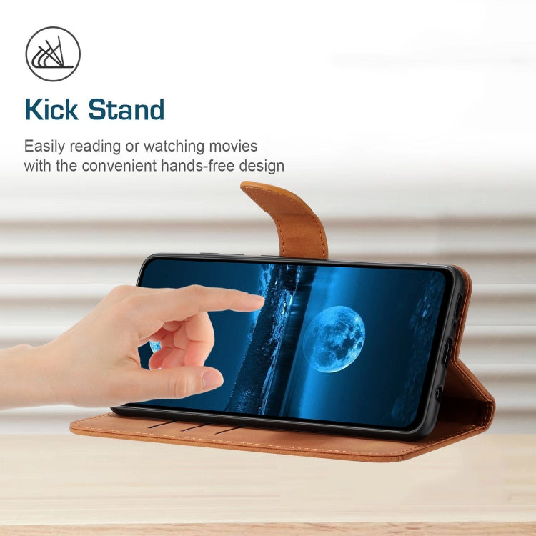 For Motorola Edge 50 5G Stitching Embossed Leather Phone Case(Brown) - free shipping - PMC TechLife - Order now!