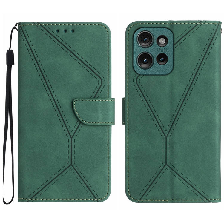 For Motorola Edge 50 5G Stitching Embossed Leather Phone Case(Green) - free shipping - PMC TechLife - Order now!