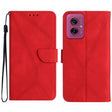 For Motorola Moto G55 5G Stitching Embossed Leather Phone Case(Red) - free shipping - PMC TechLife - Order now!