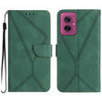 For Motorola Moto G55 5G Stitching Embossed Leather Phone Case(Green) - free shipping - PMC TechLife - Order now!