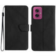 For Motorola Moto G55 5G Stitching Embossed Leather Phone Case(Black) - free shipping - PMC TechLife - Order now!