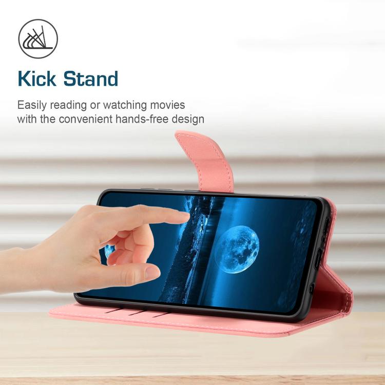 For Motorola Moto G Stylus 5G 2025 Stitching Embossed Leather Phone Case(Pink) - free shipping - PMC TechLife - Order now!