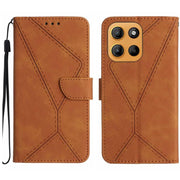 For Motorola Moto G Stylus 5G 2025 Stitching Embossed Leather Phone Case(Brown)