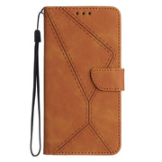 For Motorola Moto G Stylus 5G 2025 Stitching Embossed Leather Phone Case(Brown)