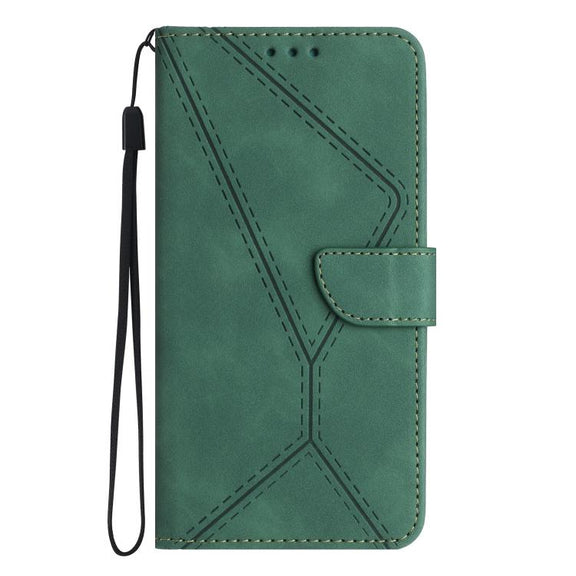 For Motorola Moto G Stylus 5G 2025 Stitching Embossed Leather Phone Case(Green)