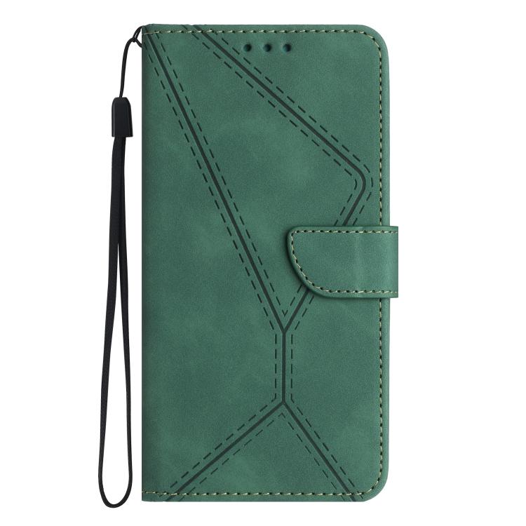For Motorola Moto G Stylus 5G 2025 Stitching Embossed Leather Phone Case(Green)