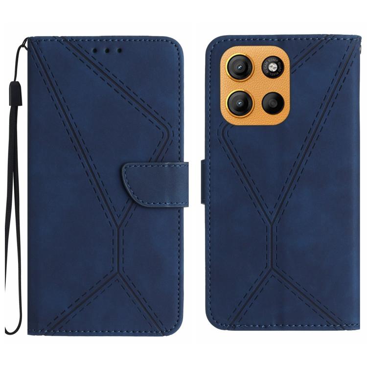 For Motorola Moto G Stylus 5G 2025 Stitching Embossed Leather Phone Case(Blue) - free shipping - PMC TechLife - Order now!