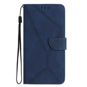 For Motorola Moto G Stylus 5G 2025 Stitching Embossed Leather Phone Case(Blue)