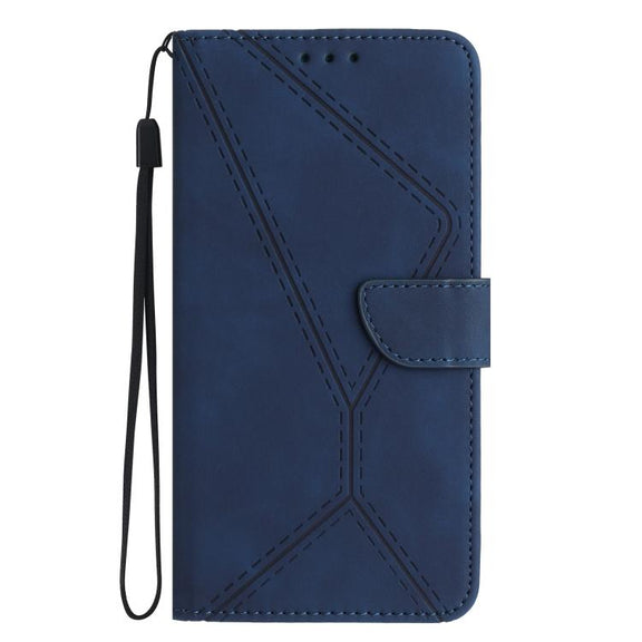 For Motorola Moto G Stylus 5G 2025 Stitching Embossed Leather Phone Case(Blue)