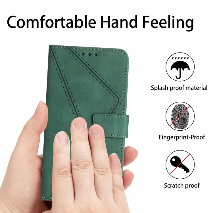 For Motorola Edge 60 5G Stitching Embossed Leather Phone Case(Green) - free shipping - PMC TechLife - Order now!