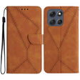 For Motorola Moto G56 5G Stitching Embossed Leather Phone Case(Brown) - free shipping - PMC TechLife - Order now!