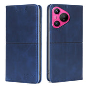For Huawei Pura 70 5G Cow Texture Magnetic Leather Phone Case(Blue)
