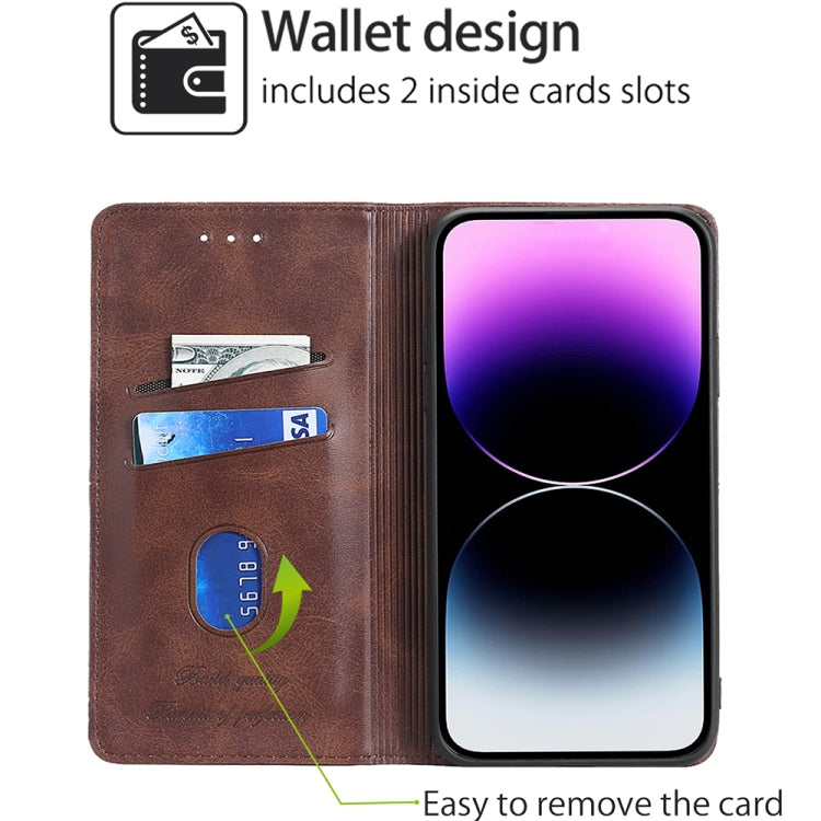 For Huawei Pura 70 5G Cow Texture Magnetic Leather Phone Case(Dark Brown)