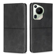For Huawei Pura 70 Ultra 5G Cow Texture Magnetic Leather Phone Case(Black)