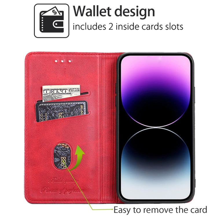 For Huawei Pura 70 Ultra 5G Cow Texture Magnetic Leather Phone Case(Red)