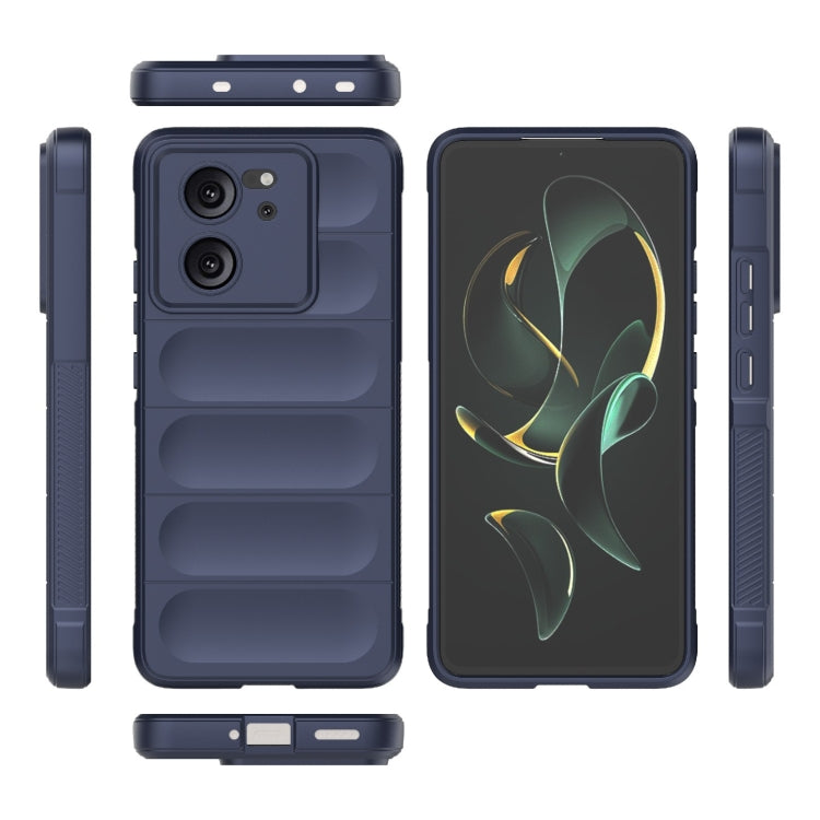 For Xiaomi Redmi K60 Ultra Magic Shield TPU + Flannel Phone Case(Dark Blue) - Redmi K60 Ultra Cases by PMC TechLife | Online Shopping South Africa | PMC TechLife | Buy Now Pay Later Mobicred