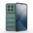 For Xiaomi 14 Pro 5G Magic Shield TPU + Flannel Phone Case(Dark Green) - 14 Pro Cases by PMC TechLife | Online Shopping South Africa | PMC TechLife | Buy Now Pay Later Mobicred