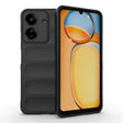 For Xiaomi Redmi 13C 4G Global Magic Shield TPU + Flannel Phone Case(Black) - 13C Cases by PMC TechLife | Online Shopping South Africa | PMC TechLife | Buy Now Pay Later Mobicred