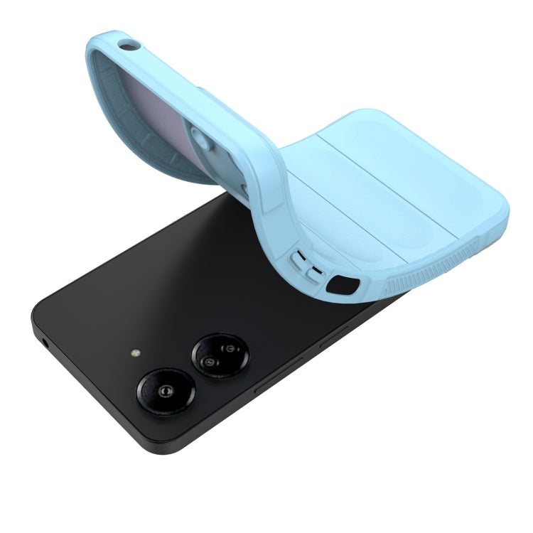For Xiaomi Redmi 13C 4G Global Magic Shield TPU + Flannel Phone Case(Black)