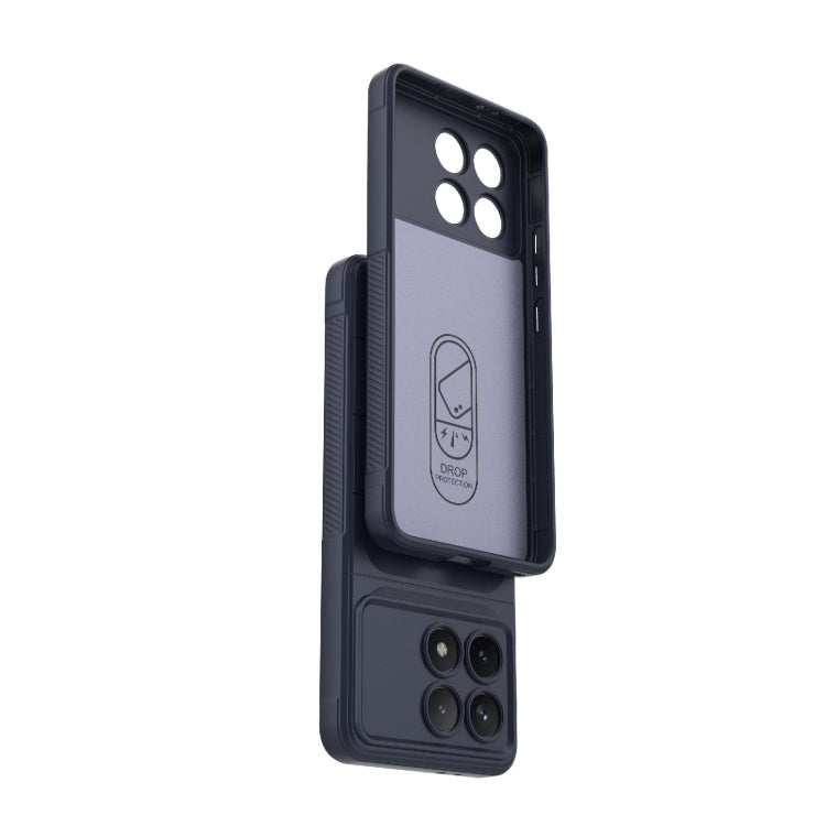 For Xiaomi Redmi K70 / K70 Pro 5G Magic Shield TPU + Flannel Phone Case(Grey)