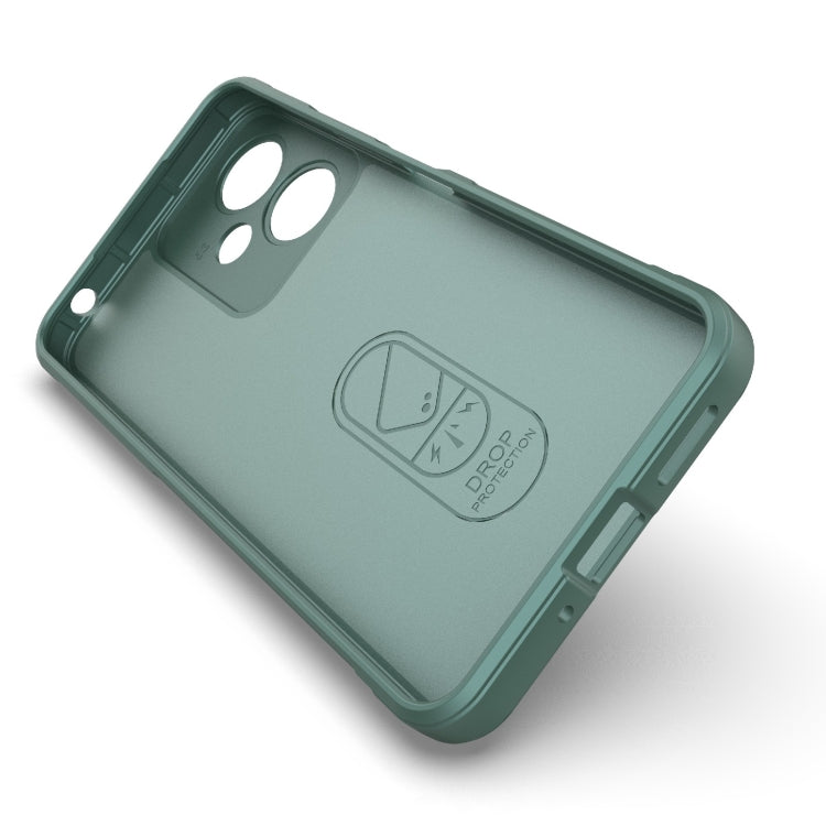 For Xiaomi Redmi 13C 5G Magic Shield TPU + Flannel Phone Case(Grey) - 13C Cases by PMC TechLife | Online Shopping South Africa | PMC TechLife | Buy Now Pay Later Mobicred