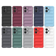 For Xiaomi Redmi 13C 5G Magic Shield TPU + Flannel Phone Case(Dark Grey)
