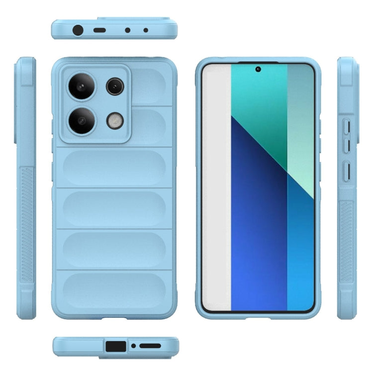 For Xiaomi Redmi Note 13 4G Global Magic Shield TPU + Flannel Phone Case(Light Blue) - free shipping - PMC TechLife - Order now!