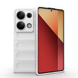 For Xiaomi Redmi Note 13 Pro 4G Global Magic Shield TPU + Flannel Phone Case(White) - Note 13 Pro Cases by PMC TechLife | Online Shopping South Africa | PMC TechLife | Buy Now Pay Later Mobicred