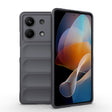 For Xiaomi Redmi Note 13R Pro 5G Magic Shield TPU + Flannel Phone Case(Dark Grey) - Xiaomi Cases by PMC TechLife | Online Shopping South Africa | PMC TechLife | Buy Now Pay Later Mobicred