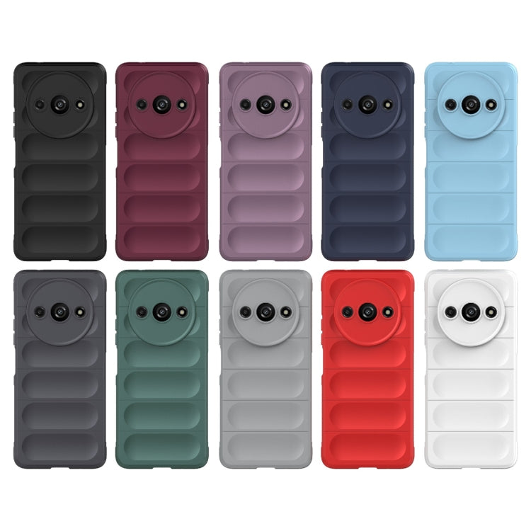For Xiaomi Redmi A3 4G Global Magic Shield TPU + Flannel Phone Case(Dark Green) - Xiaomi Cases by PMC TechLife | Online Shopping South Africa | PMC TechLife | Buy Now Pay Later Mobicred