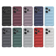 For Xiaomi Redmi Turbo 3 5G Magic Shield TPU + Flannel Phone Case(Wine Red)