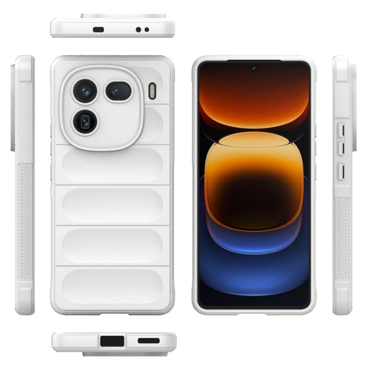 For vivo iQOO 12 5G Magic Shield TPU + Flannel Phone Case(White) - iQOO 12 Cases by PMC TechLife | Online Shopping South Africa | PMC TechLife