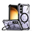 For Samsung Galaxy S24+ 5G Armor Series Holder Phone Case(Light Purple) - Galaxy S24+ 5G Cases by PMC TechLife | Online Shopping South Africa | PMC TechLife