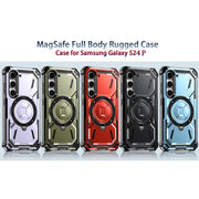 For Samsung Galaxy S24+ 5G Armor Series Holder Phone Case(Black)