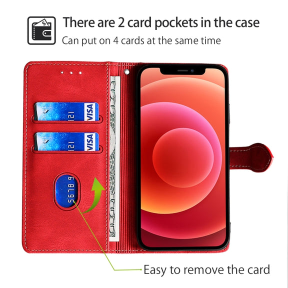 For Huawei Pura 70 Ultra 5G Skin Feel Magnetic Buckle Leather Phone Case(Red)