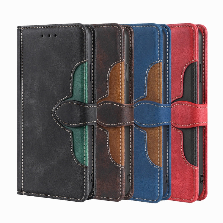 For Huawei Pura 70 5G Skin Feel Magnetic Buckle Leather Phone Case(Brown)