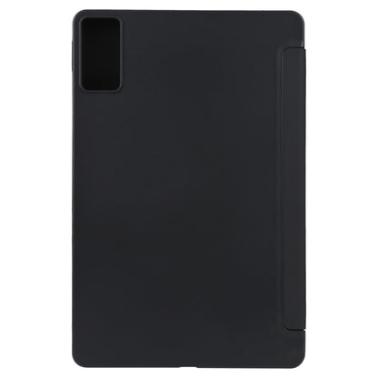 For Xiaomi Redmi Pad SE 2023 Three-fold Holder Flip Tablet Leather Case(Black) - More Tablet Cases by PMC Jewellery | Online Shopping South Africa | PMC Jewellery | Buy Now Pay Later Mobicred