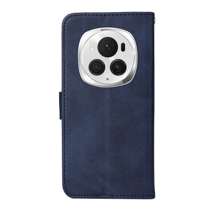 For Honor Magic6 Pro Classic Calf Texture Flip Leather Phone Case(Blue)