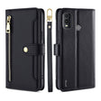 For Nokia G11 Plus Lite Sheep Texture Cross-body Zipper Wallet Leather Phone Case(Black) - Nokia Cases by PMC TechLife | Online Shopping South Africa | PMC TechLife | Buy Now Pay Later Mobicred