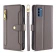 For Nokia C300 4G US Edition Lite Sheep Texture Cross-body Zipper Wallet Leather Phone Case(Grey) - Nokia Cases by PMC TechLife | Online Shopping South Africa | PMC TechLife | Buy Now Pay Later Mobicred