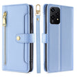 For Honor 200 Lite 5G Global Sheep Texture Cross-body Zipper Wallet Leather Phone Case(Blue) - Honor Cases by PMC TechLife | Online Shopping South Africa | PMC TechLife | Buy Now Pay Later Mobicred