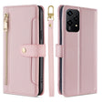 For Honor 200 Lite 5G Global Sheep Texture Cross-body Zipper Wallet Leather Phone Case(Pink) - Honor Cases by PMC TechLife | Online Shopping South Africa | PMC TechLife | Buy Now Pay Later Mobicred
