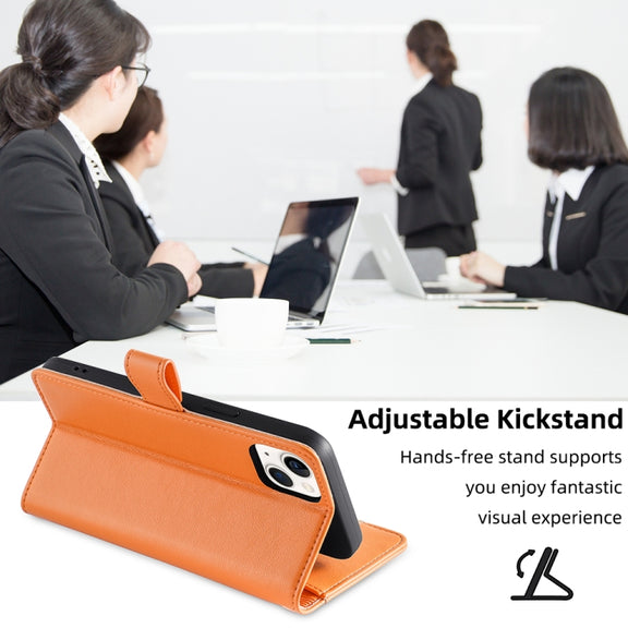 For Samsung Galaxy S24+ 5G Sheep Texture Cross-body Zipper Wallet Leather Phone Case(Orange)